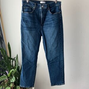 LOFT Men's Dark Blue Straight Jeans